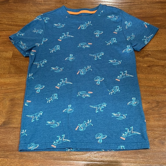 Cat & Jack 3 Shirt Bundle Lion Dinosaur Snake & Solid T Shirt Medium 8-10 - Picture 2 of 16